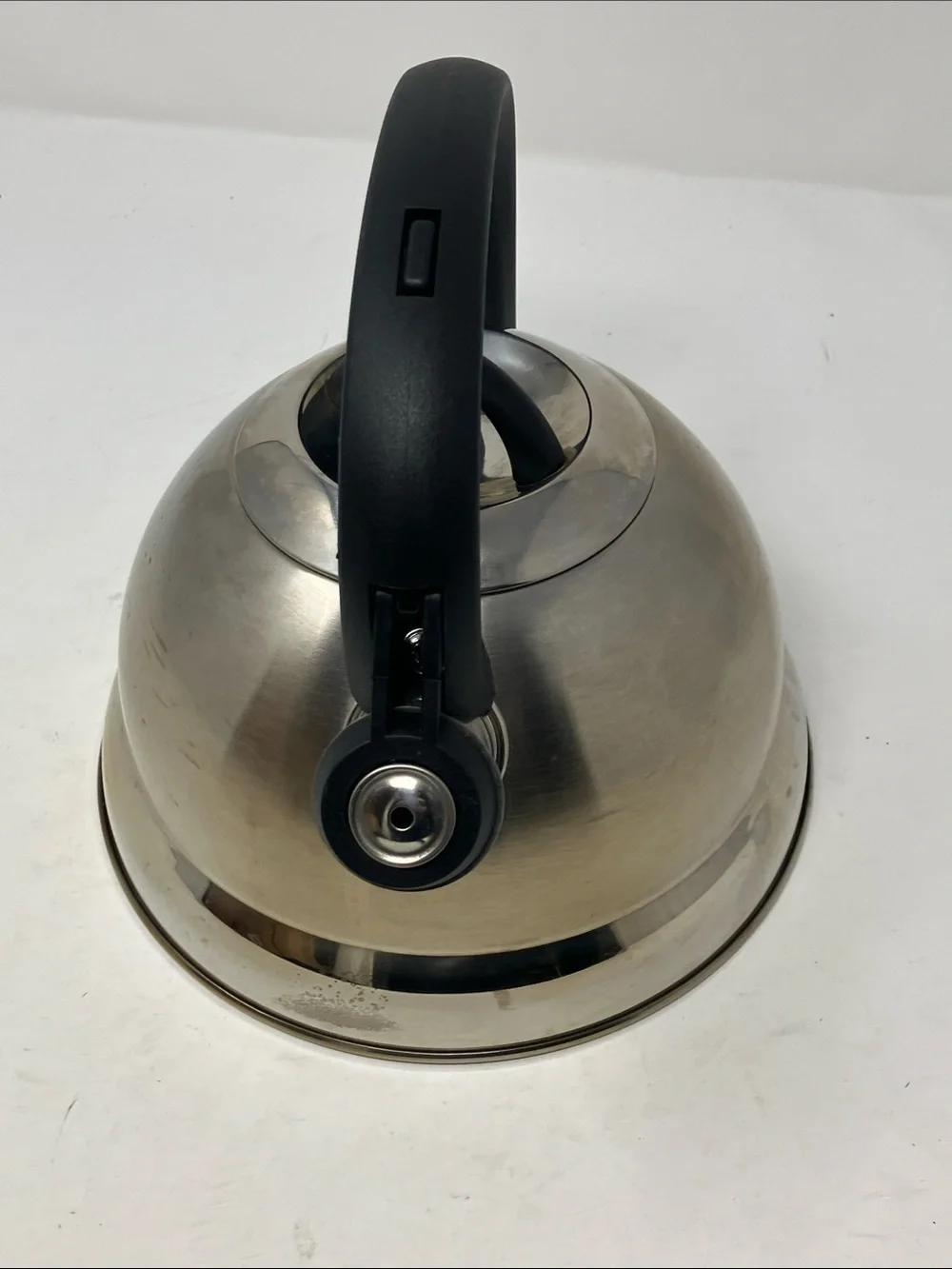 Mr. Coffee Stainless Steel Whistling Tea Kettle Stovetop Flip Spout